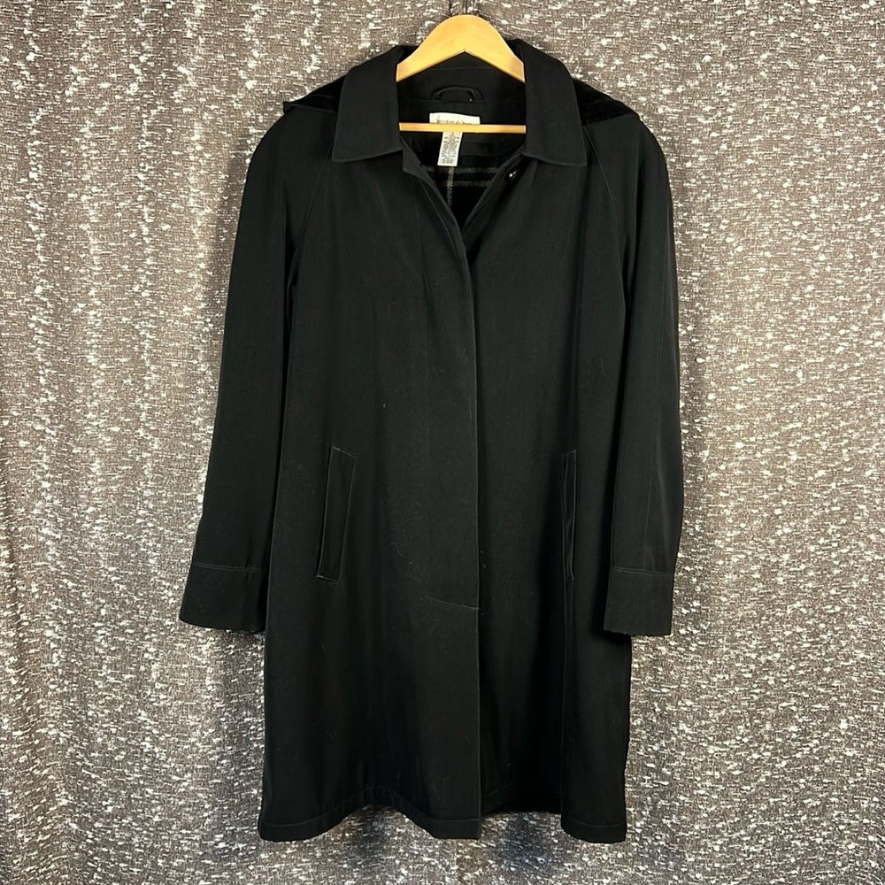 Preston & York Coat Jacket Womens Size‎ 12 Coat Black Dillards Light Weight